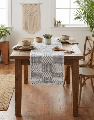 1' 2 x 5' 1 Hand Woven Chindi Cotton Table Runner Rug