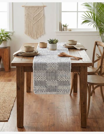 1' 2 x 5' 1 Hand Woven Chindi Cotton Table Runner Rug