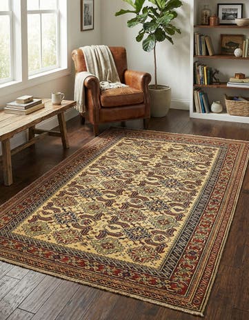 4' 10 x 5' 10 Hand Knotted Kazak Oriental Rug
