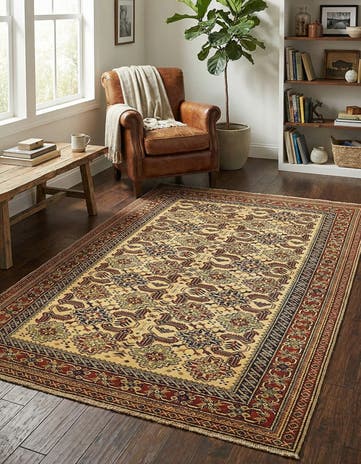4' 10 x 5' 10 Hand Knotted Kazak Oriental Rug