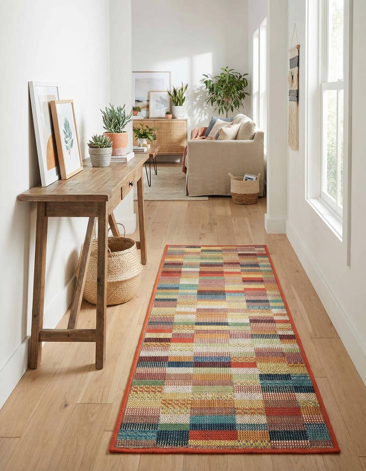 Detail image of  2' x 5' 1  Washable Baja Indoor / Outdoor Runner Rug