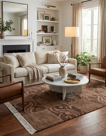 5' 8 x 7' 11 Hand Knotted Darya Wool Rug
