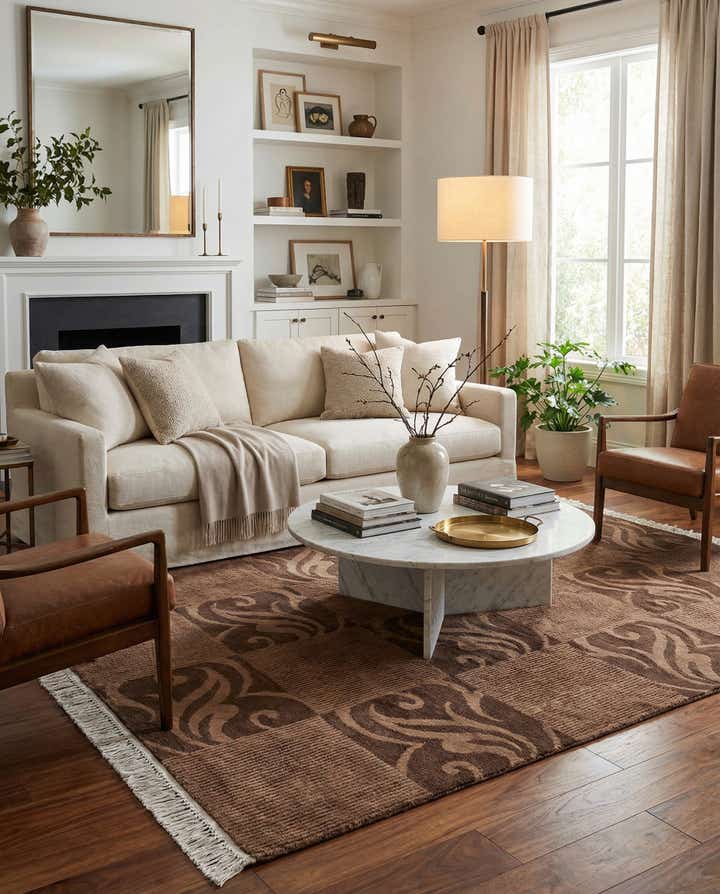 5' 8 x 7' 11 Hand Knotted Darya Wool Rug