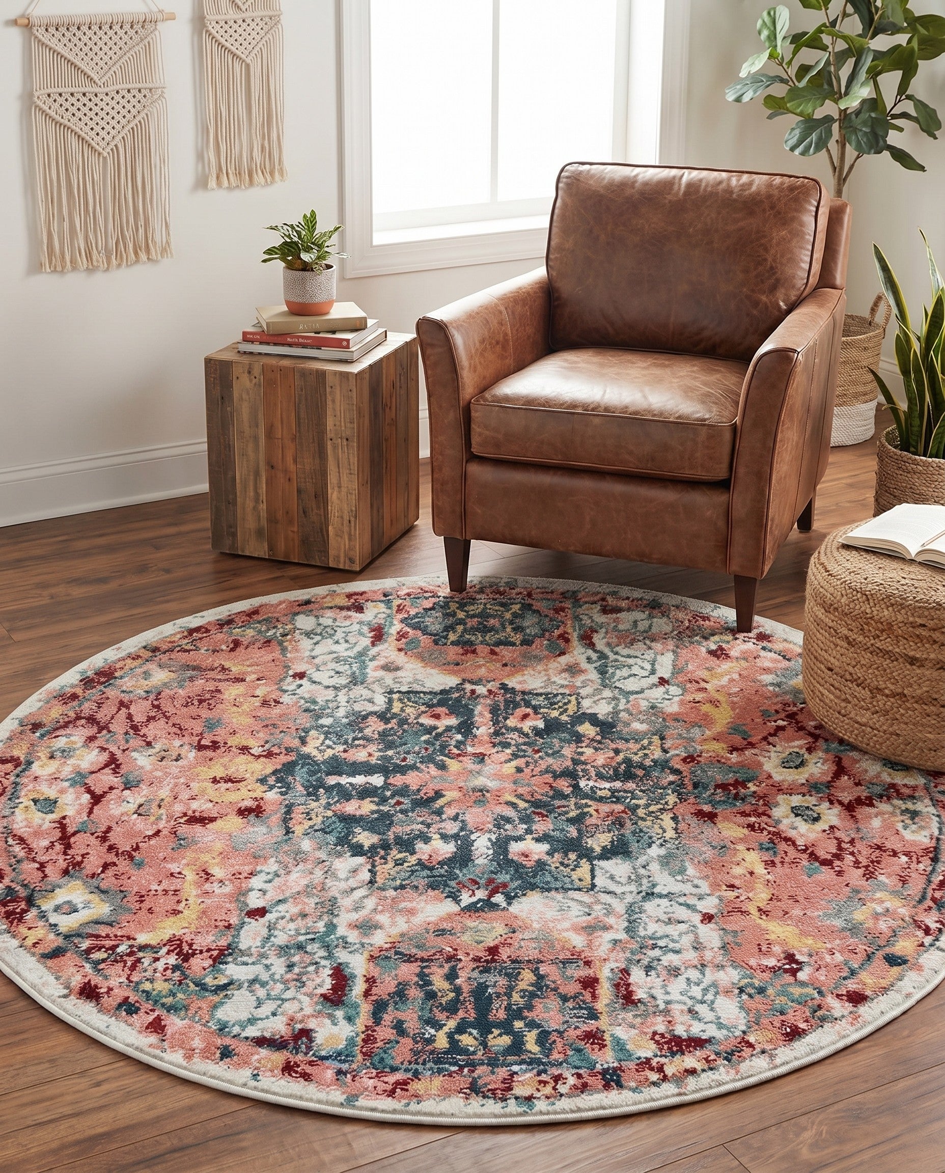 4' x 4' Charleston Round Rug