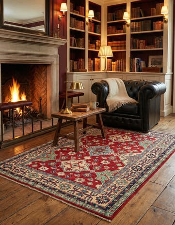 3' 10 x 5' 7 Hand Knotted Kazak Rug