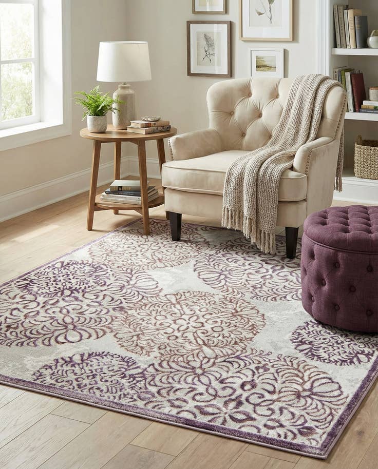 Detail image of 5' 3 x 5' 3 Derbyshire Square Rug