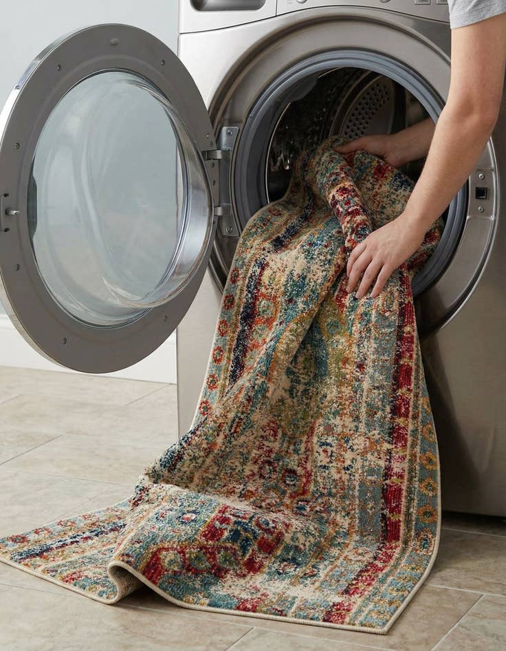 Detail image of  2' 7 x 10'  Washable Mesa Runner Rug