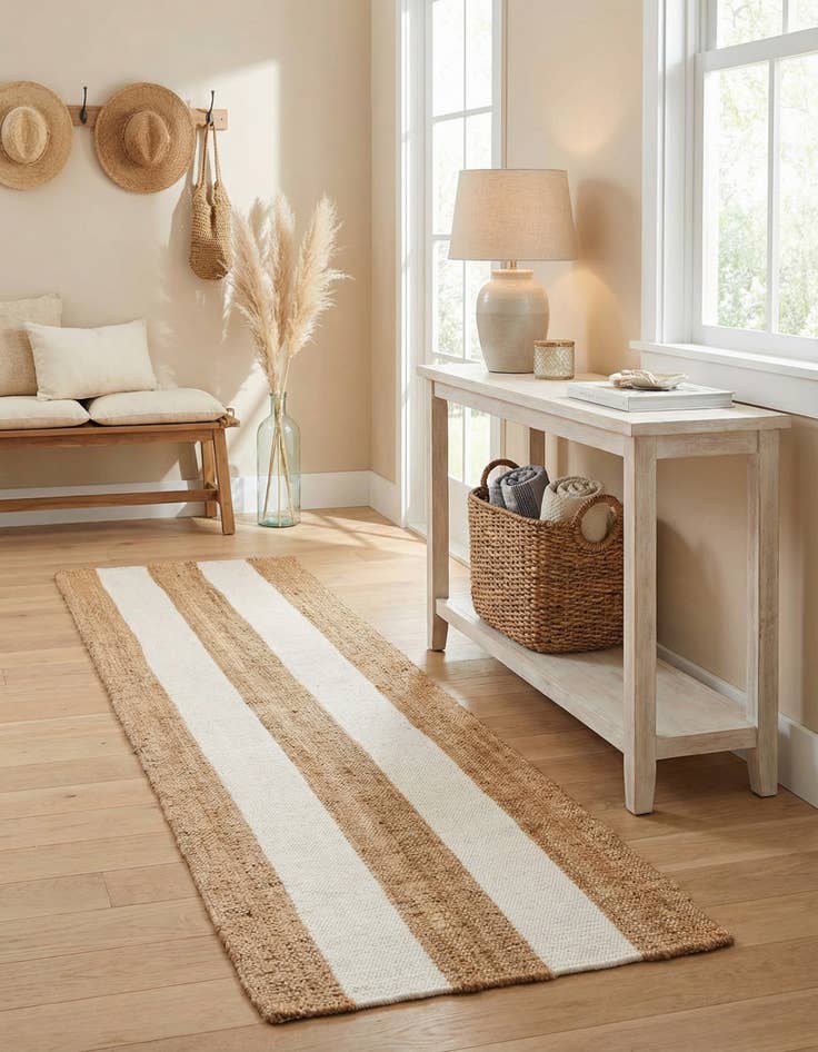 Detail image of 2' 7 x 10'  Hand Woven Jill Zarin Hamptons Runner Rug