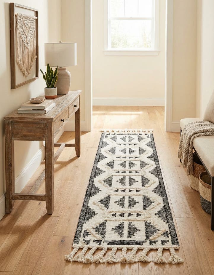 2' 2 x 8' 2 Hand Woven Arizona Wool Runner Rug