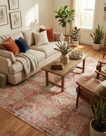 Brick Red Lola Rug