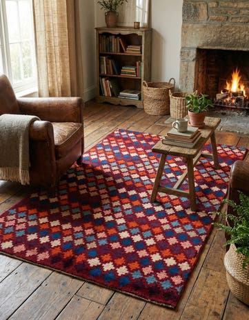 3' 7 x 5' 10 Hand Knotted Balouch Wool Rug
