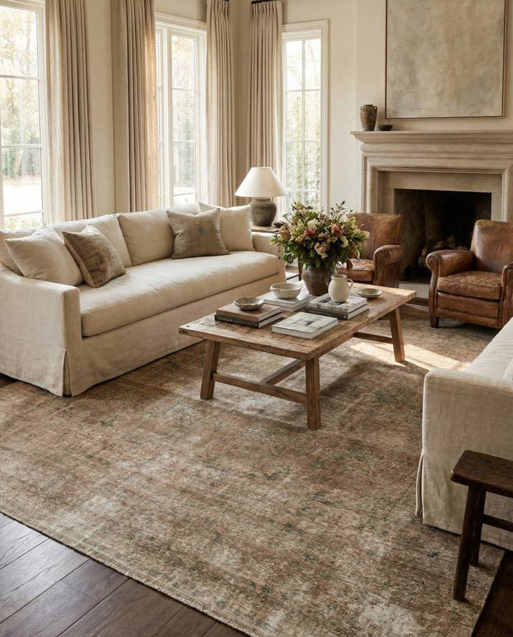 Detail image of 9' 9 x 11' 3 Hand Knotted Ultra Vintage Persian Wool Rug