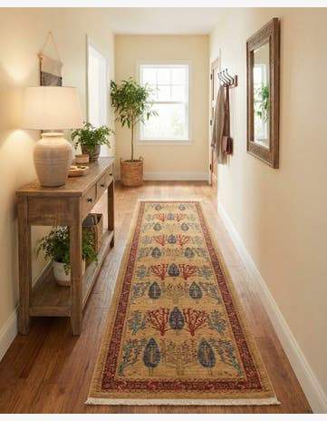 2' 7 x 10' Kashkuli Gabbeh Runner Rug