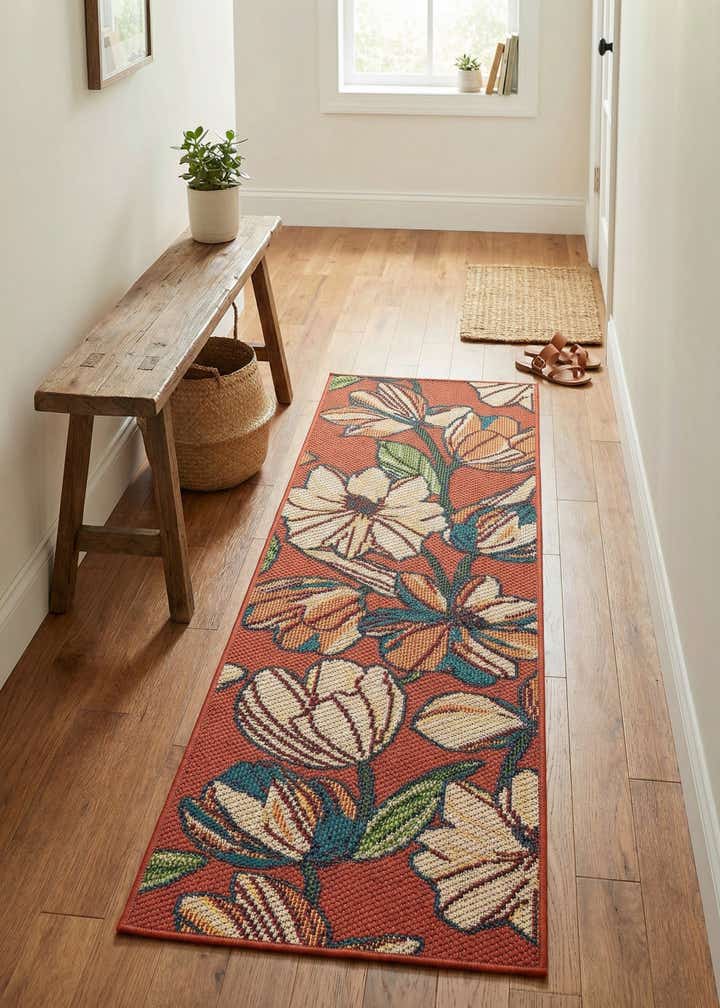 2' x 6' Easy-Clean Baja Indoor / Outdoor Runner Rug