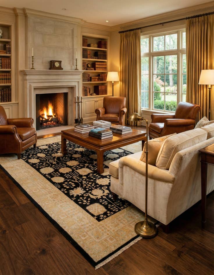 Detail image of 8' 5 x 11' 11 Kaizar Wool Rug