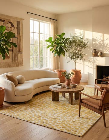 6' x 9' 3 Hand Knotted Moroccan Wool Rug