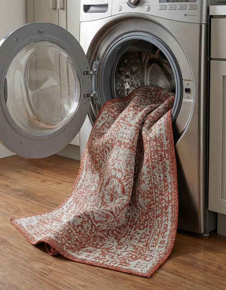 Detail image of  2' x 8'  Washable Traditional Indoor / Outdoor Runner Rug