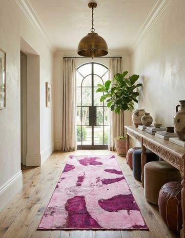 3' 5 x 8' 3 Hand Knotted Ultra Vintage Persian Wool Runner Rug