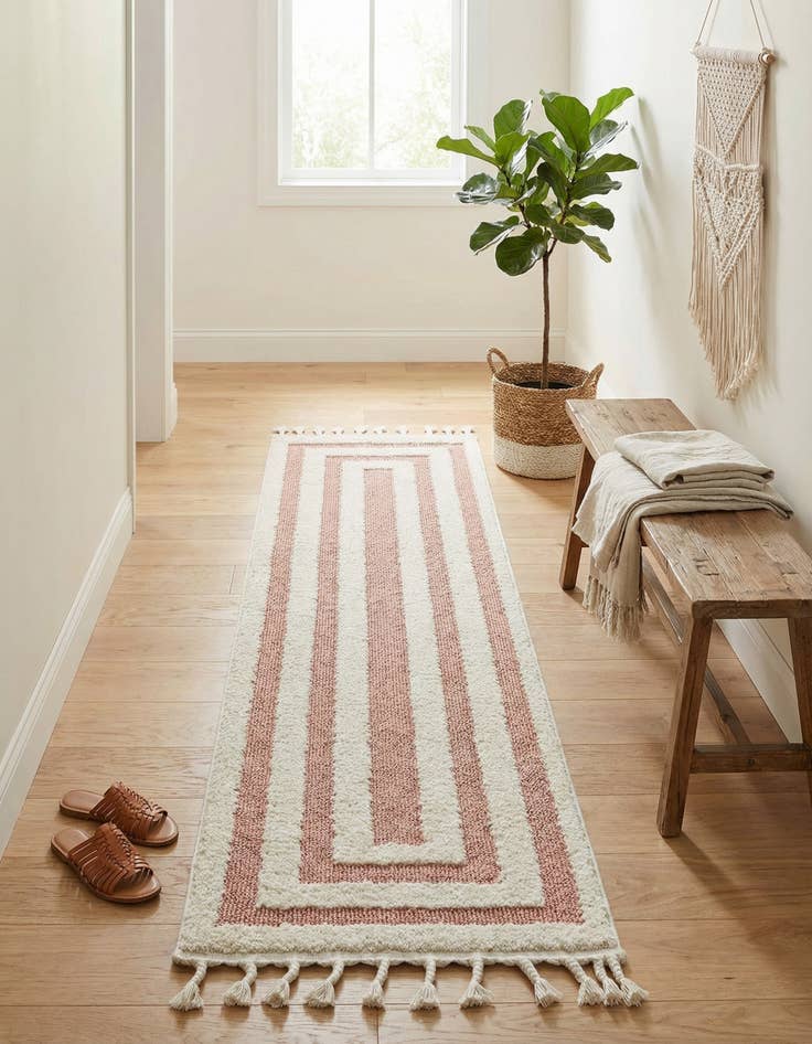 Detail image of 2' x 8' Boho Runner Rug