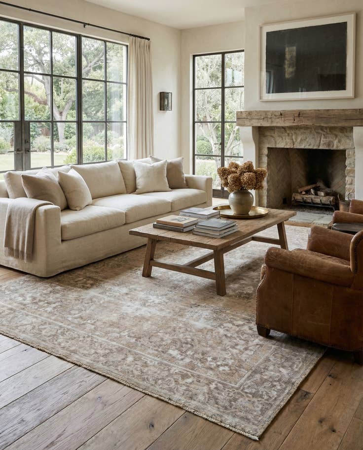 Detail image of 9' 4 x 12' 8 Hand Knotted Ultra Vintage Persian Wool Rug