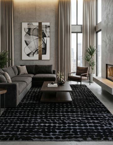 6' 4 x 10' 4 Hand Knotted Darya Wool Rug