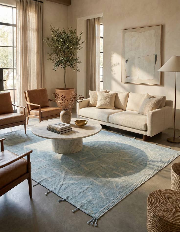 Detail image of 9' x 11' 4  Hand Knotted Moroccan Wool Rug