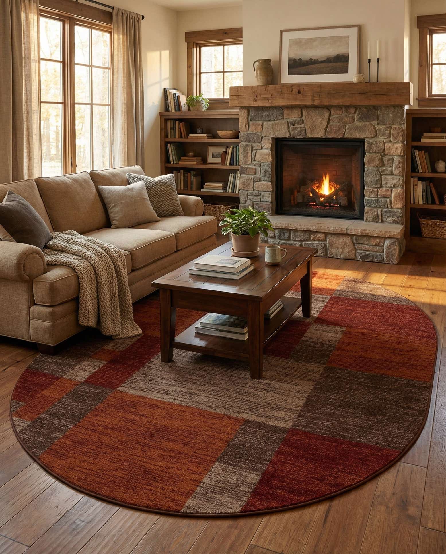7' 10 x 10' Harvest Oval Rug