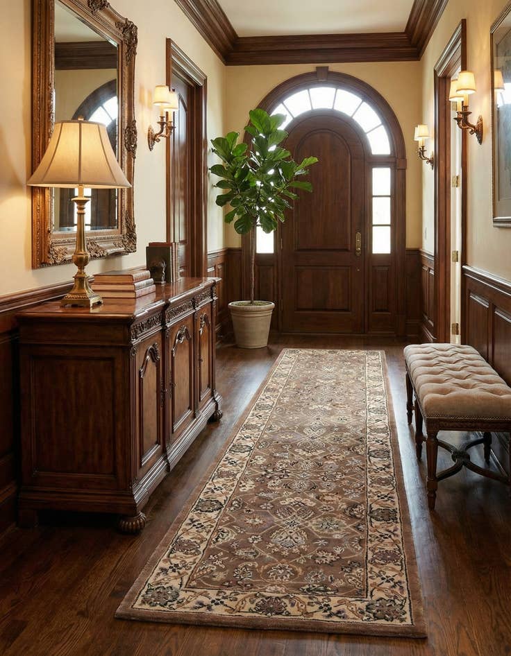 Detail image of 2' 8 x 12' Classic Agra Runner Rug