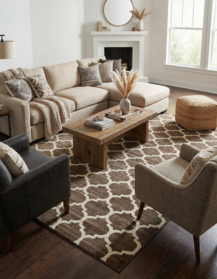 Detail image of 10' x 14' Trellis Rug