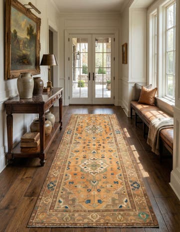 3' 9 x 9' 7 Hamedan Runner Rug