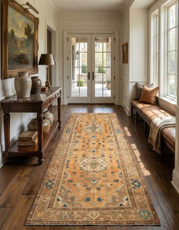 3' 9 x 9' 7 Hamedan Runner Rug