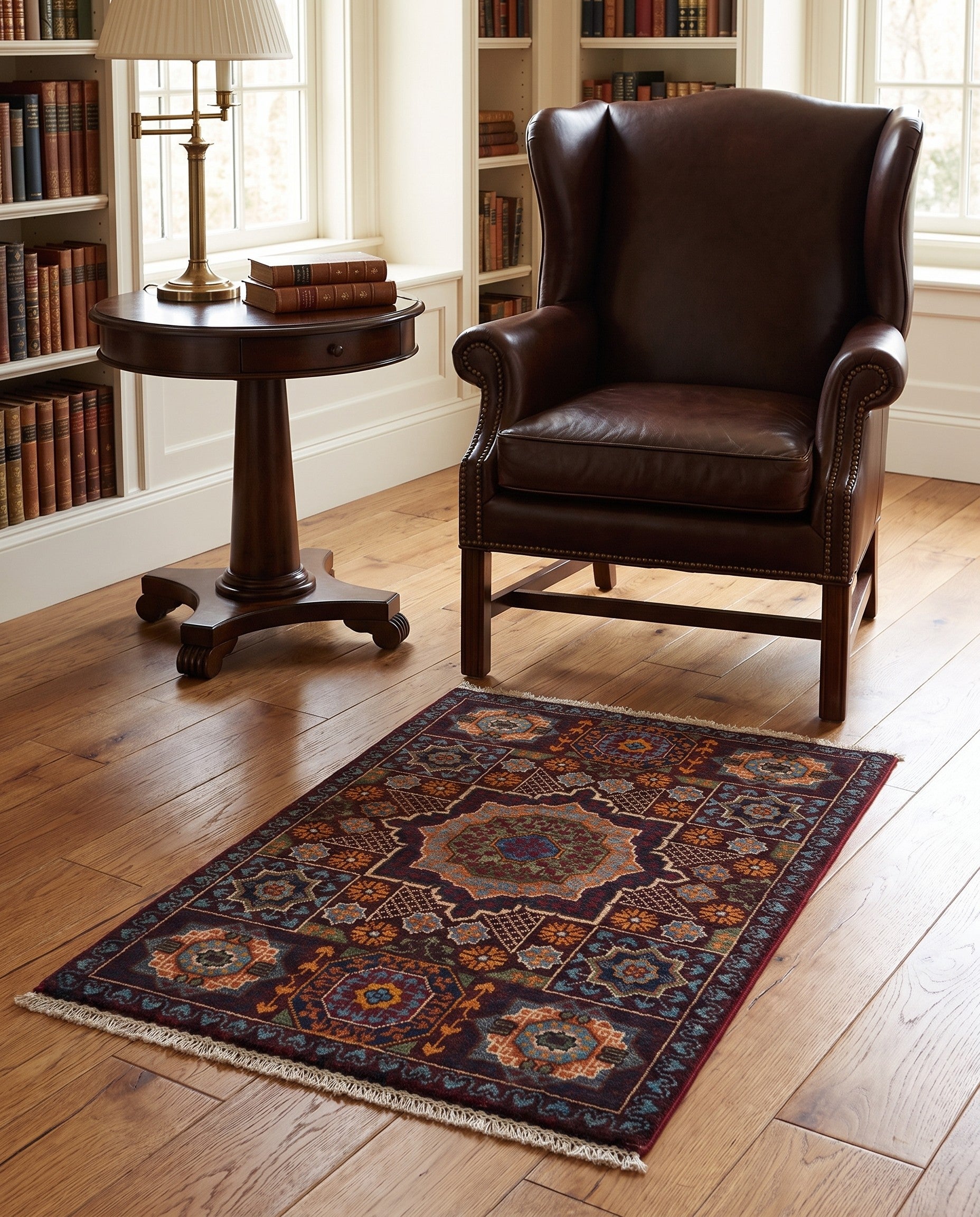 2' x 3' Hand Knotted Mamluk Ziegler Rug
