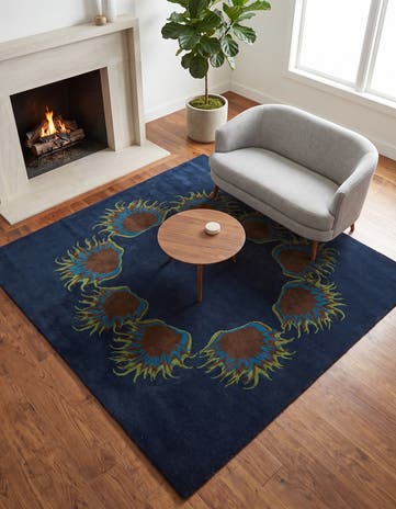 7' 6 x 7' 6 Luna Wool Square Rug