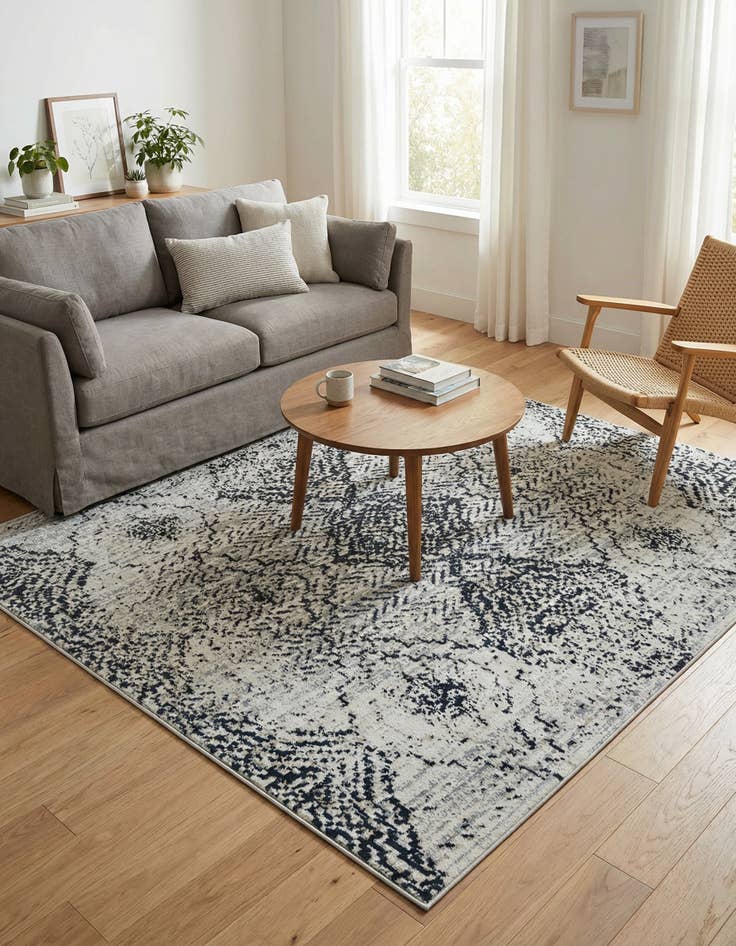 Detail image of  5' 3 x 5' 3 Kamala Washable Square Rug