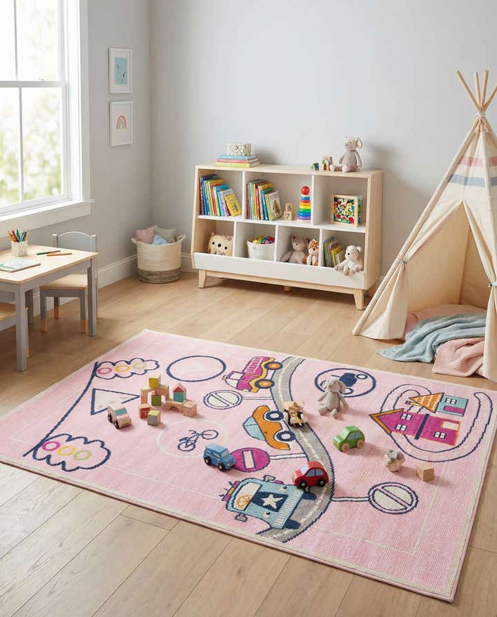 5' 3 x 7' 7 Easy-Clean Indoor / Outdoor Rug