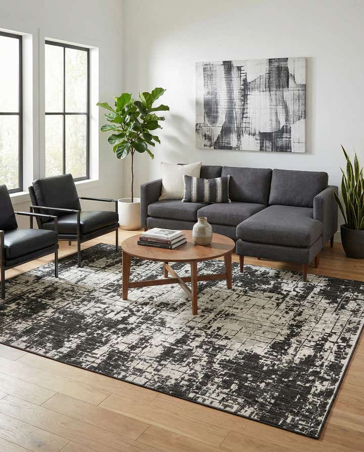 9' x 12' Easy-Clean Modern Indoor / Outdoor Rug