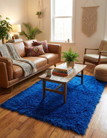 4' x 6' Hand Knotted Moroccan Wool Rug