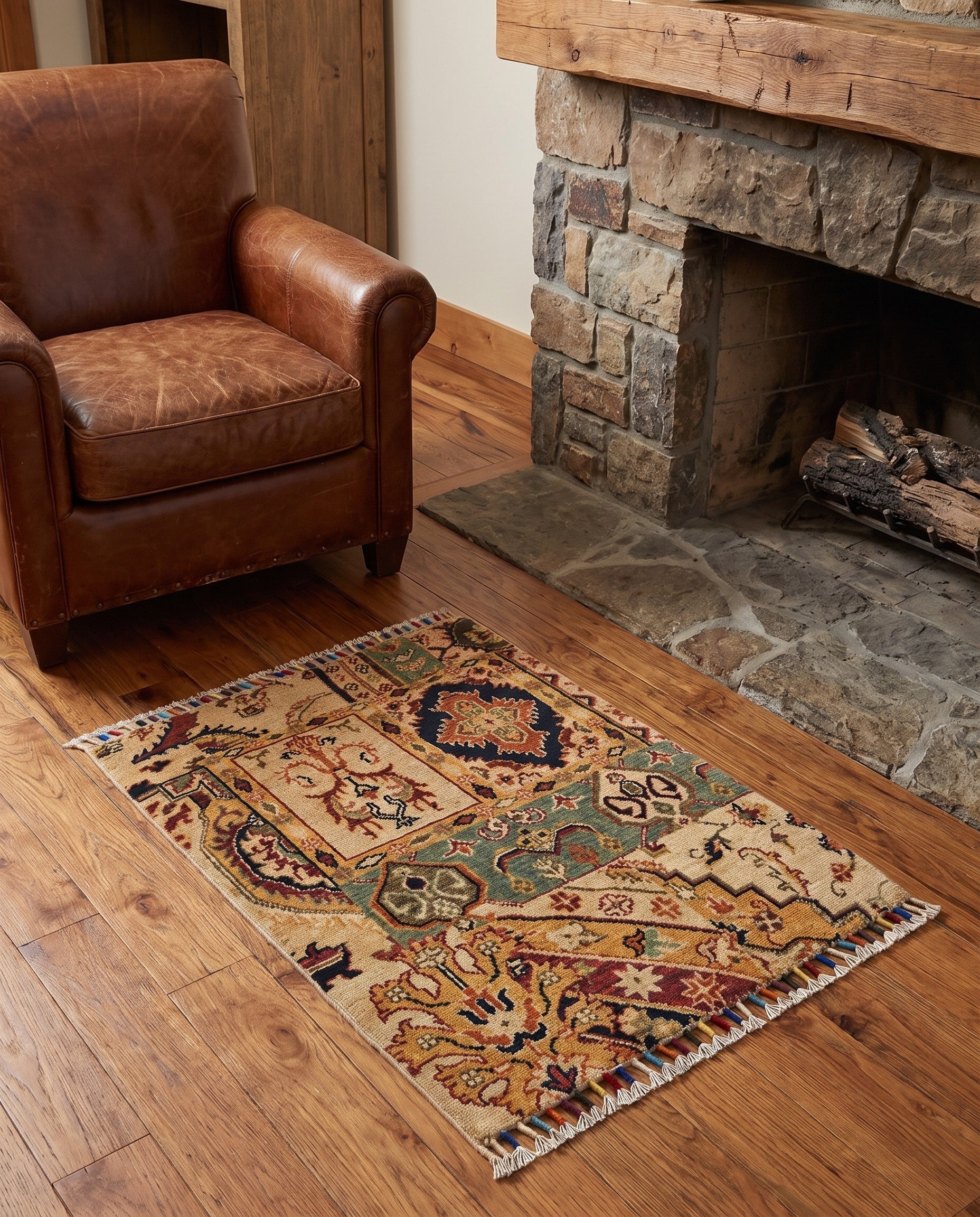 1' 11 x 2' 9 Hand Knotted Ariana Ziegler Rug