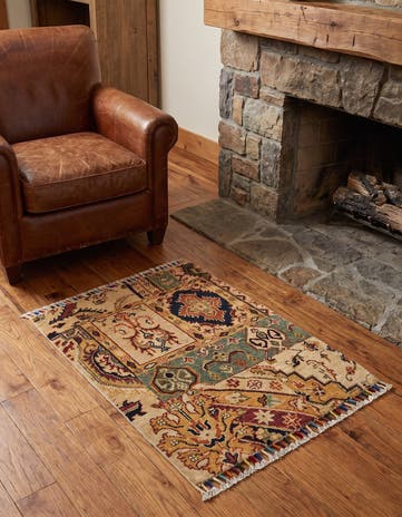 1' 11 x 2' 9 Hand Knotted Ariana Ziegler Rug