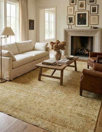 9' 10 x 13' 6 Hand Knotted Ultra Vintage Persian Wool Rug