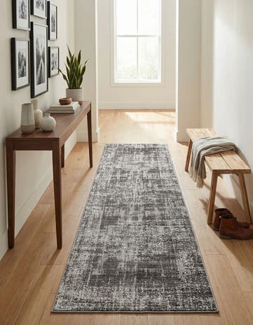 Dark Gray Aarhus Runner Rug