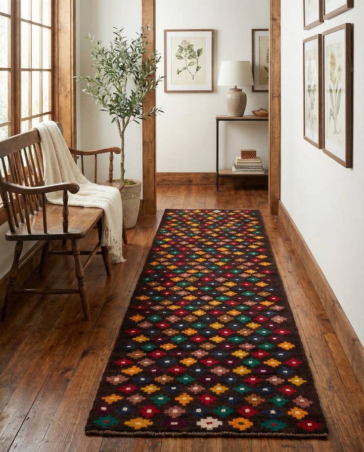 Detail image of 2' 9 x 9' 10 Hand Knotted Balouch Wool Runner Rug