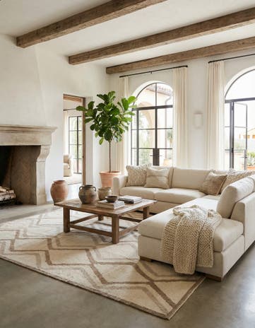 8' 2 x 10' 4 Hand Knotted Beni Marok Rug