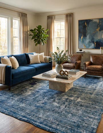 9' 3 x 12' 5 Hand Knotted Ultra Vintage Persian Wool Rug