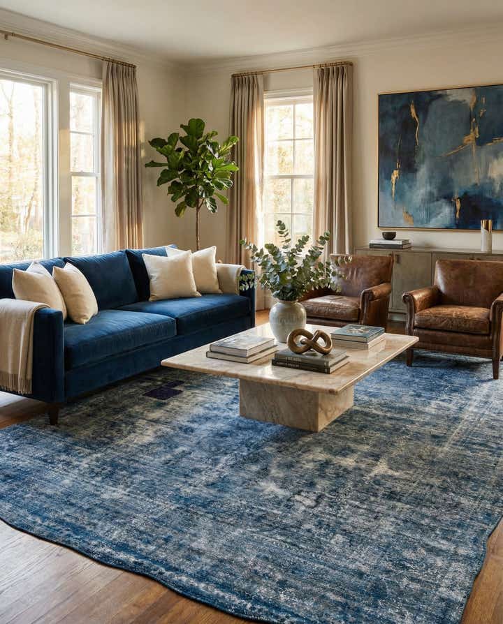 9' 3 x 12' 5 Hand Knotted Ultra Vintage Persian Wool Rug