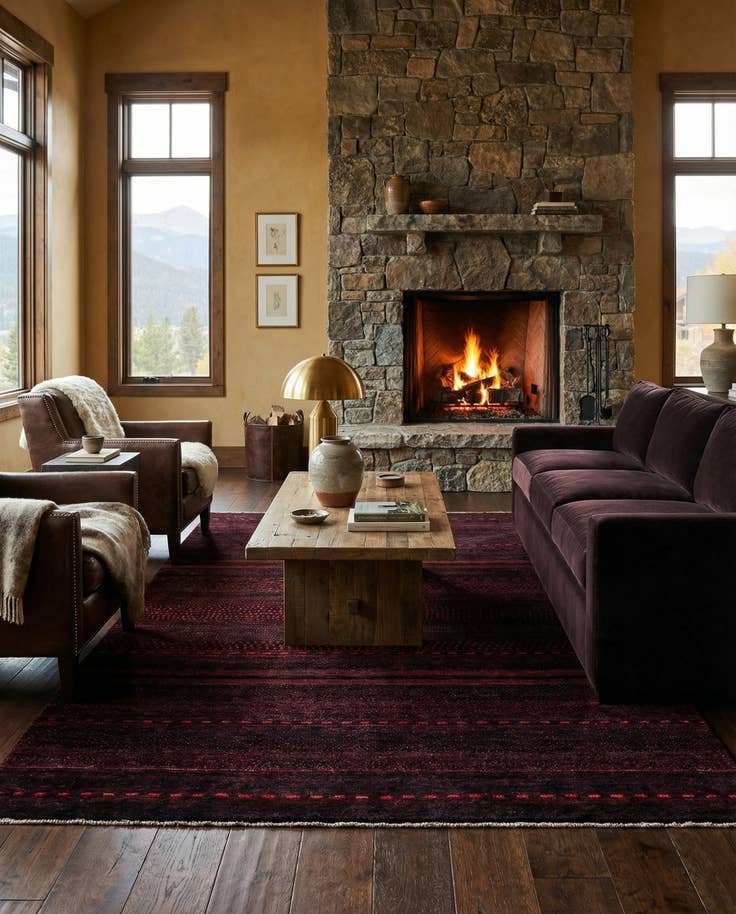 Detail image of 5' x 6' 10 Hand Knotted Kashkuli Gabbeh Oriental Wool Rug