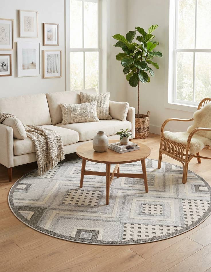 Detail image of 7' x 7' Arlo Round Rug