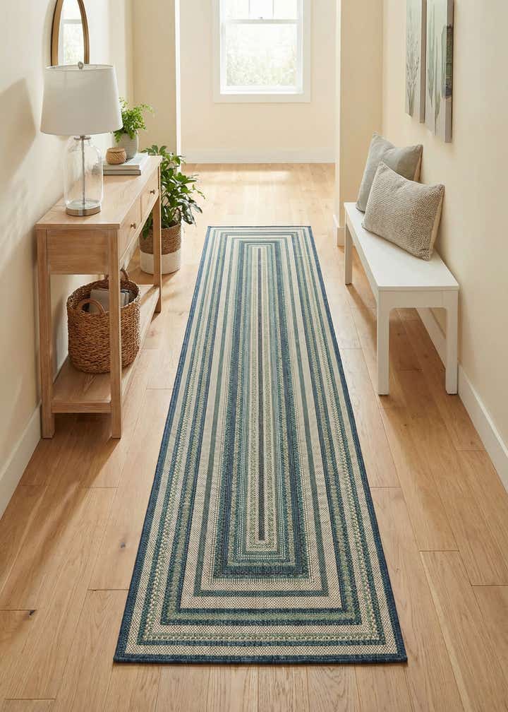 2' 7 x 12' Easy-Clean Baja Indoor / Outdoor Runner Rug