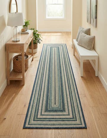 2' 7 x 12' Easy-Clean Baja Indoor / Outdoor Runner Rug