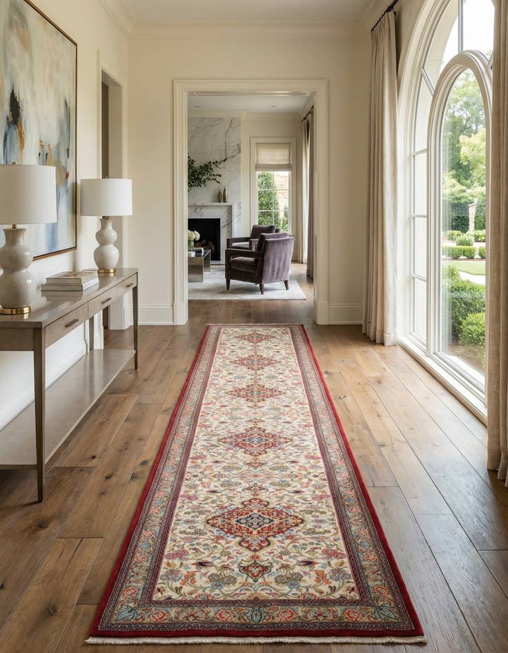 Detail image of 2' 11 x 19' 4 Ghom Runner Rug